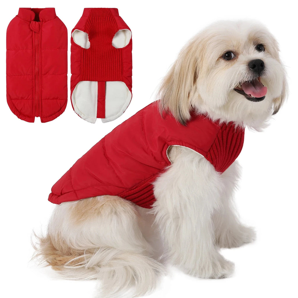 Dog Cold-weather Coat Winter Pet Dog Coat Pet Dog Jacket With Zipper For Small Large Dogs Cats Windproof PAW-SOME PETS