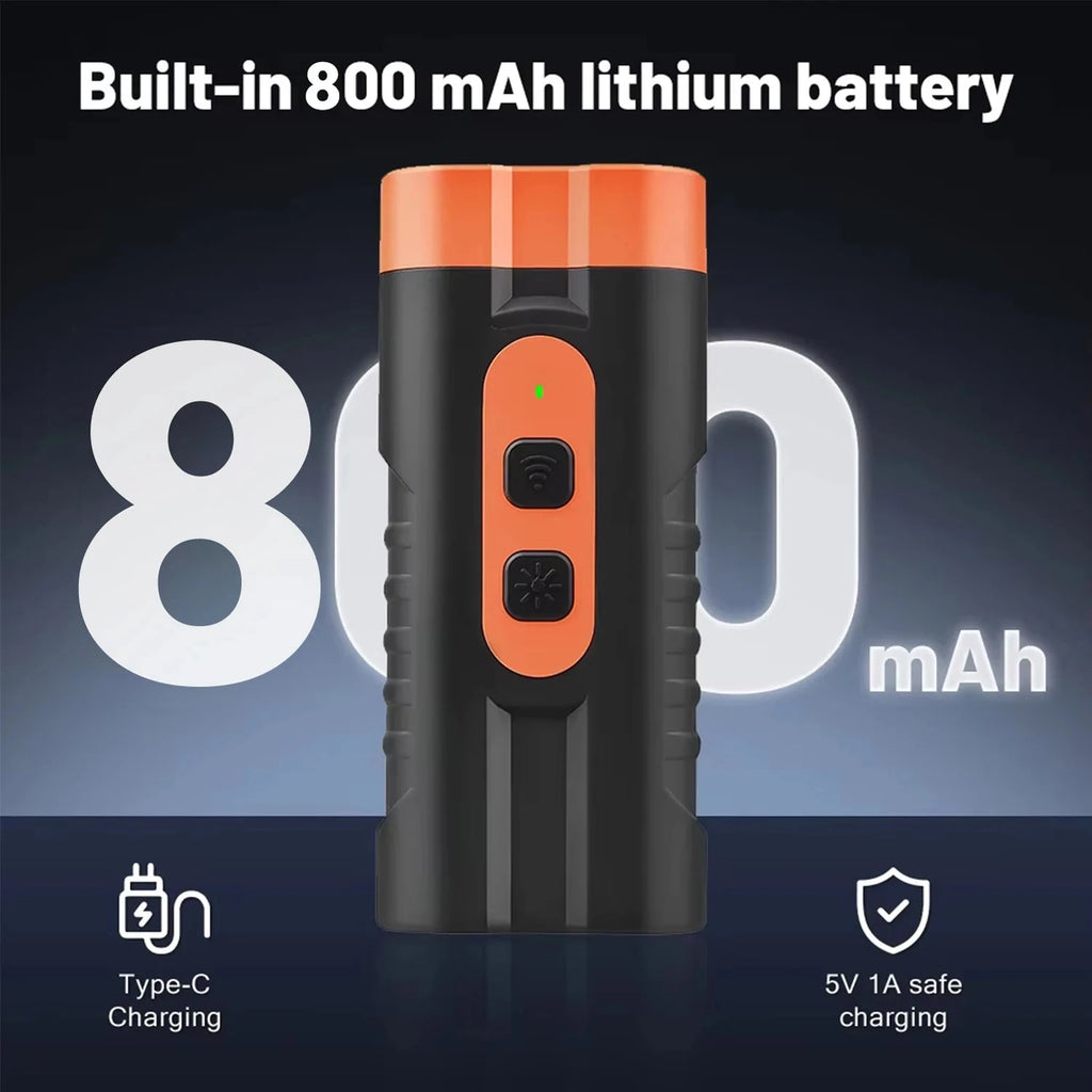 2025 Dual Head Ultrasonic Dog Repeller USB Rechargeable Dog Training Device High-Power Anti Bark Device with LED Flashlight PAWN-SOME PETS