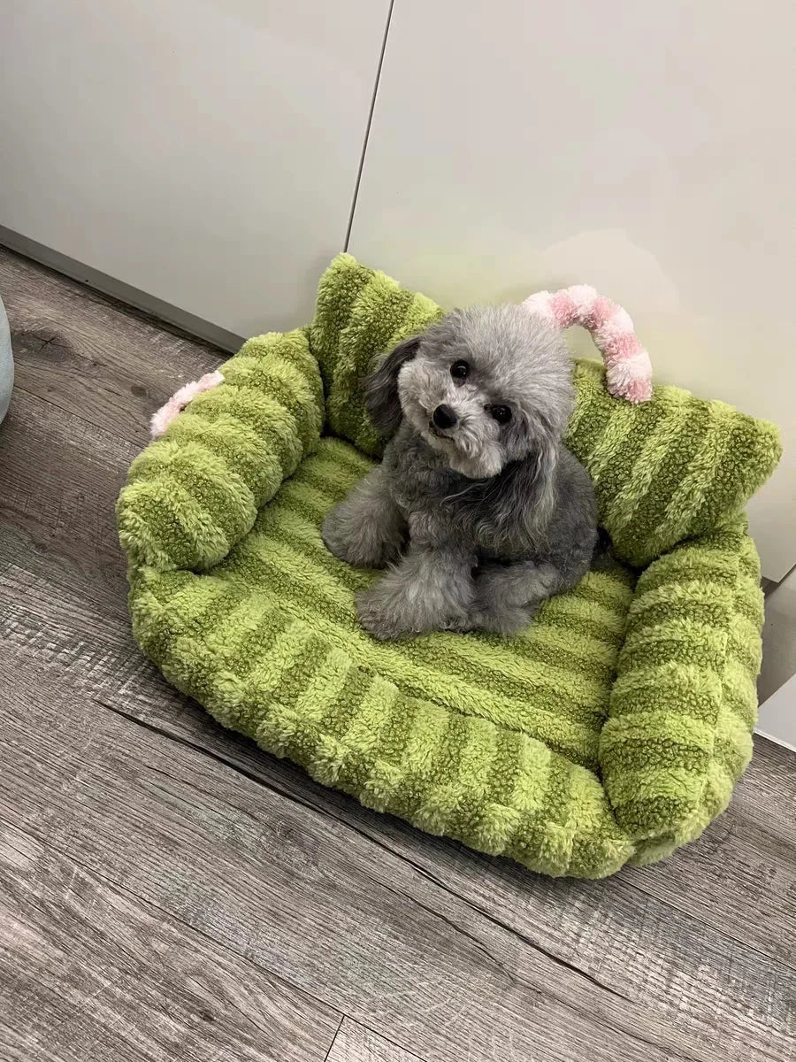 Puppy special sofa kennel winter warm pet Internet celebrity cat nest small dog dog sleeping mat cushion winter bed PAWN-SOME PETS
