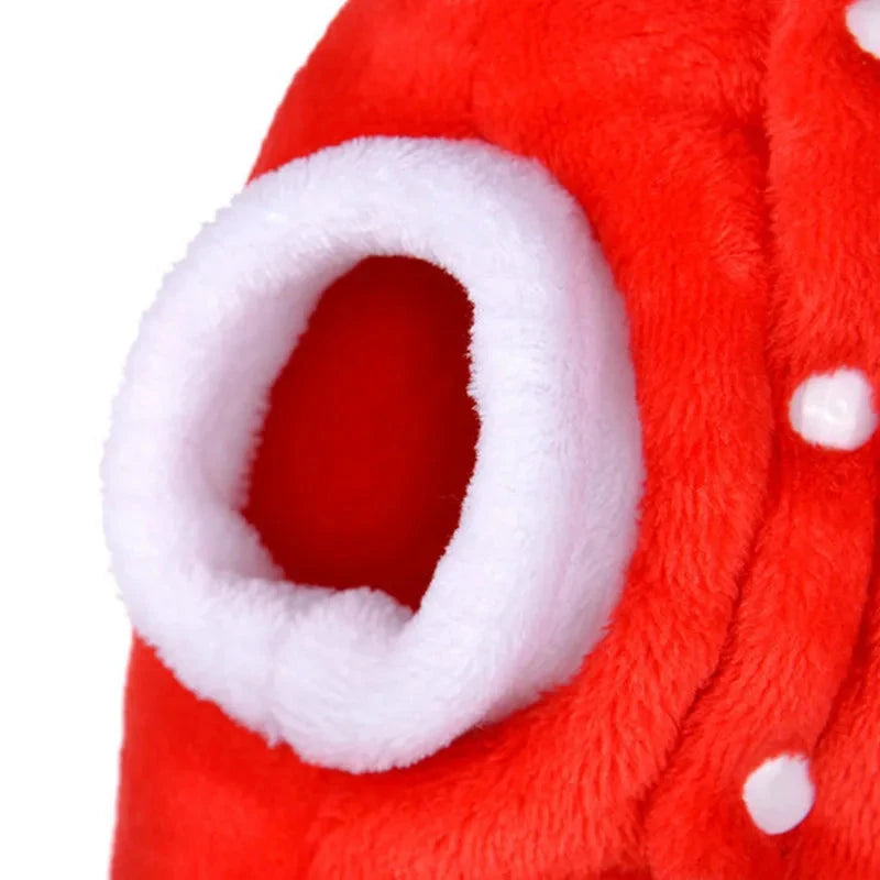 1pc Cat Christmas Clothes Winter Warm Pet Clothes for Small Medium Dogs Elk Santa Claus Dog Cats Coat Christmas Dogs Costume PAWN-SOME PETS