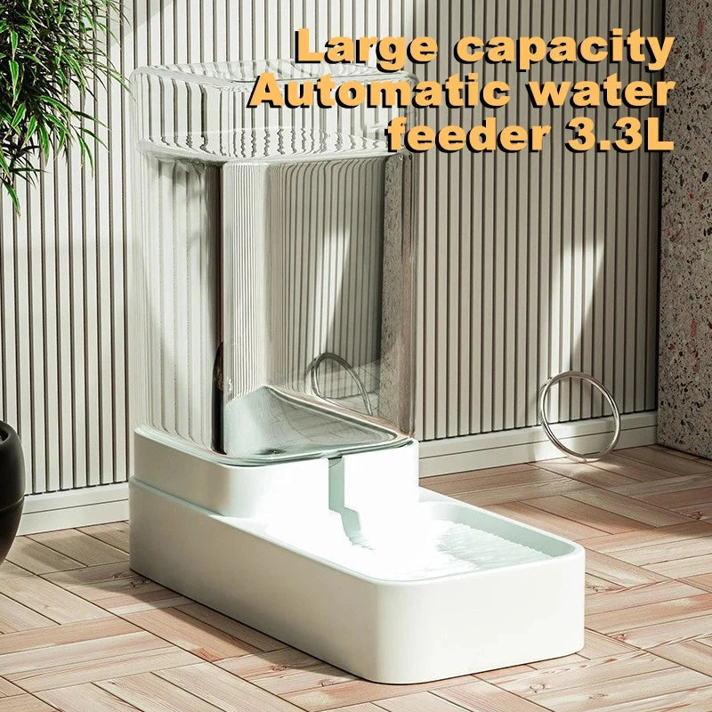 Automatic Cat Feeder & Water Dispenser with Gravity Food Storage Container for Cats and Dogs PAWN-SOME PETS