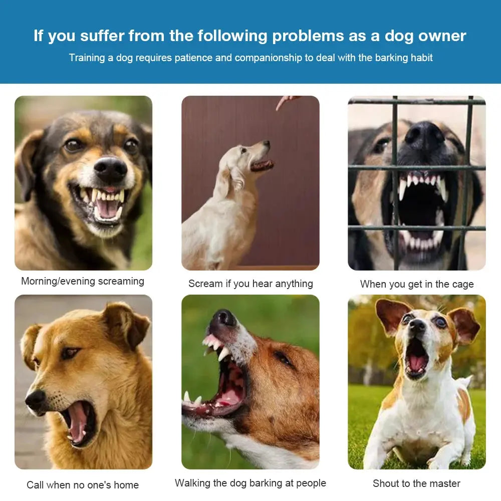 Magnetic Charging Bark Stopper Smart Automatic Anti Barking Dog Collar Dog Rechargeable Bark Stopper Stop Barking Waterproof PAWN-SOME PETS