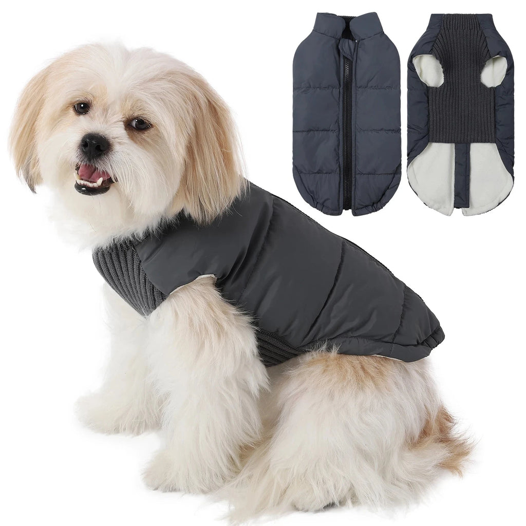 Dog Cold-weather Coat Winter Pet Dog Coat Pet Dog Jacket With Zipper For Small Large Dogs Cats Windproof PAW-SOME PETS