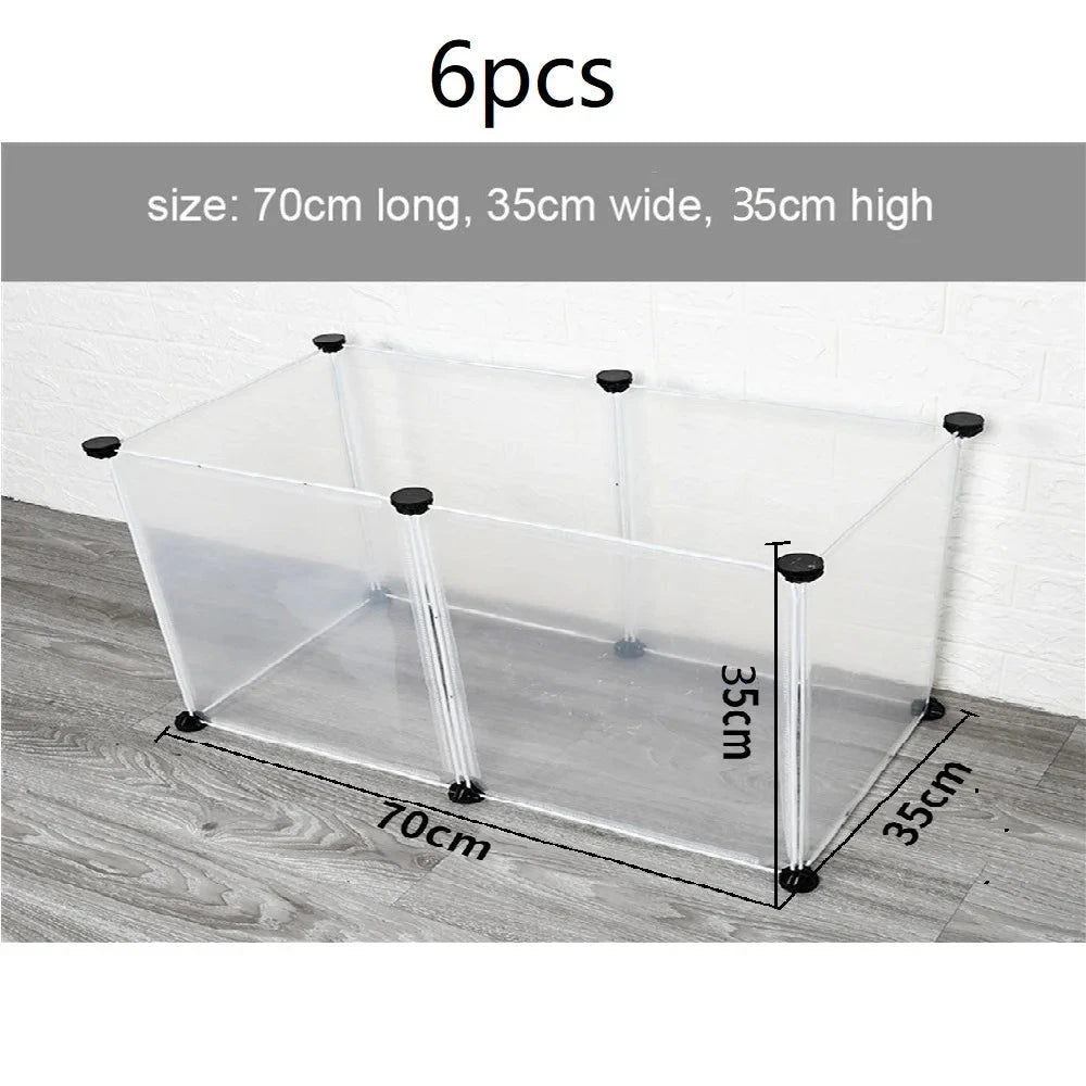 Playpen DIY Small Pet Freely Combined Foldable Dog Cage Yard Fence for Dog Cat Kitten Rabbit Guinea Pig Bunny Hedgehogs PAWN-SOME PETS