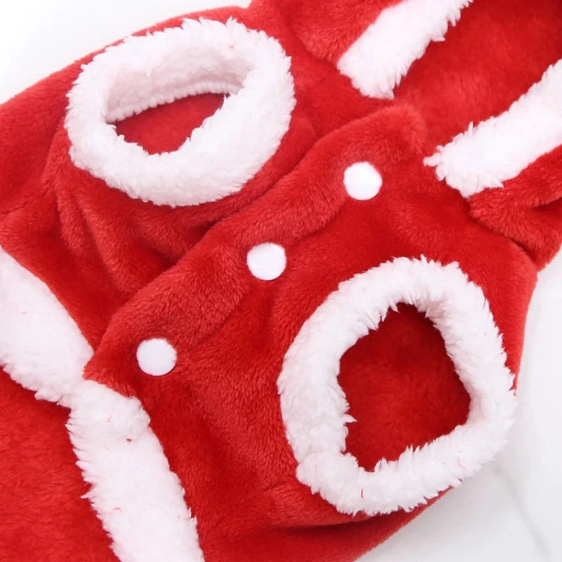 1pc Cat Christmas Clothes Winter Warm Pet Clothes for Small Medium Dogs Elk Santa Claus Dog Cats Coat Christmas Dogs Costume PAWN-SOME PETS