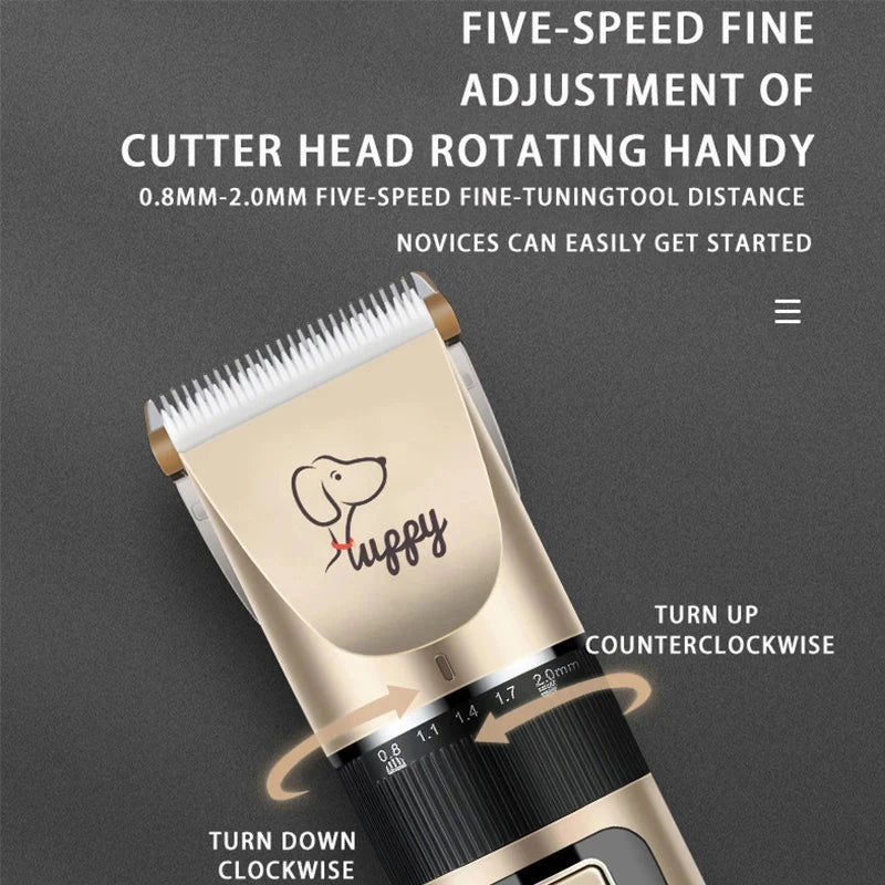 Pet Clipper Grooming Kit Rechargeable Pet Hair Trimmer Shaver Haircut Set For Cat Dog Hair Cutting Remover Machine Professional PAW-SOME PETS