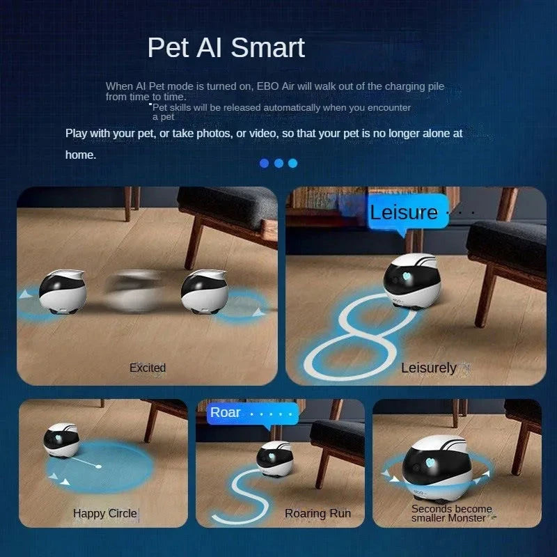 Pet Toys Pet Companionship Robots, Intelligent Home Whole House Mobile Monitoring Cameras Remote Companionship For Cats And Dogs PAWN-SOME PETS