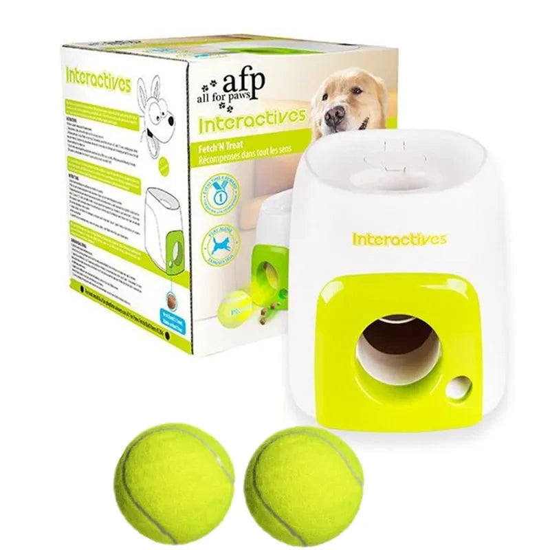 Tennis Ball Launcher Dog Cat Chase Automatic Toys Reward Machine Smart Feeder Throwing Mmachine Pet Ball Thrower PAWN-SOME PETS