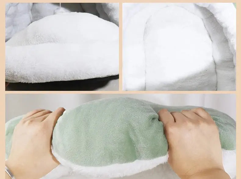 New Cute Mongolian Yurt Pet Nest Home Pet Supplies Semi Closed Panda Nest Fun Cat Playful Autumn and Winter Warm Dog Nest PAWN-SOME PETS