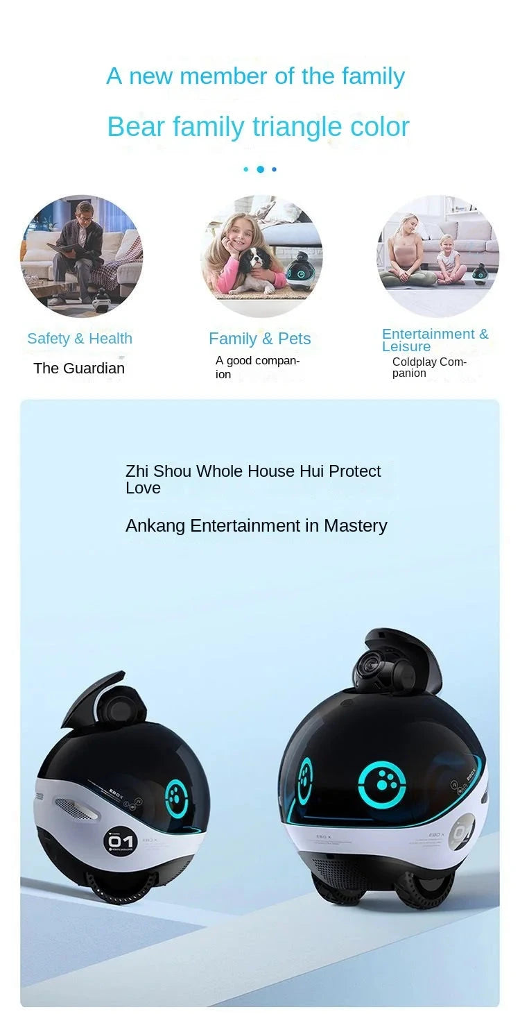Pet Toys Pet Companionship Robots, Intelligent Home Whole House Mobile Monitoring Cameras Remote Companionship For Cats And Dogs PAWN-SOME PETS