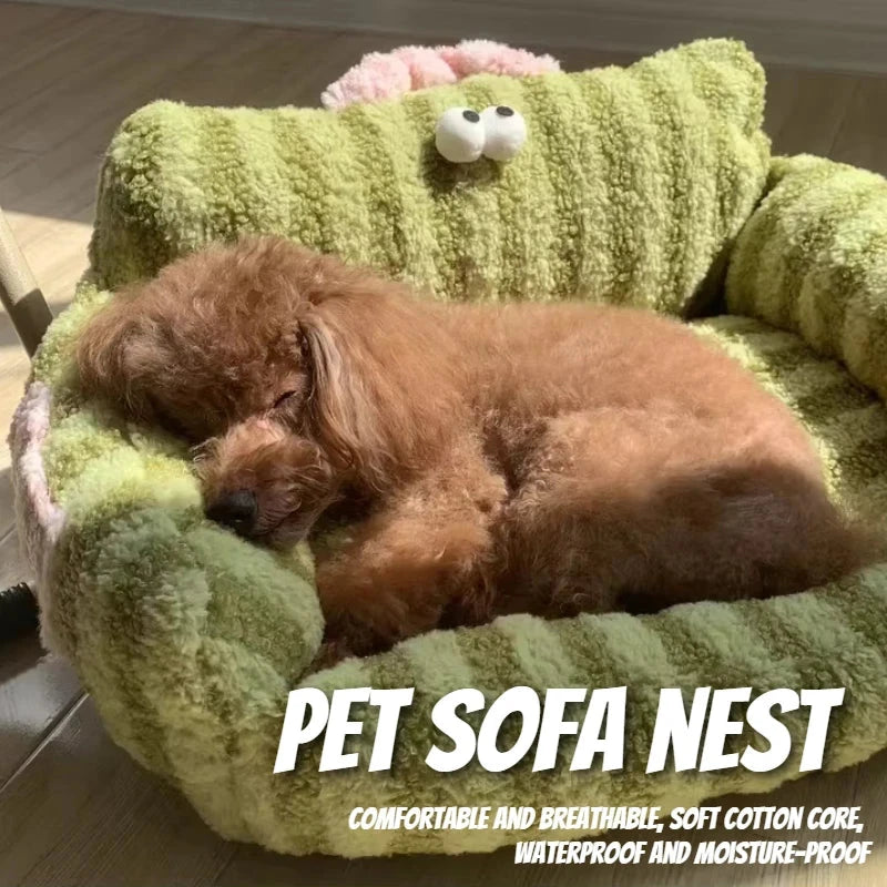 Puppy special sofa kennel winter warm pet Internet celebrity cat nest small dog dog sleeping mat cushion winter bed PAWN-SOME PETS