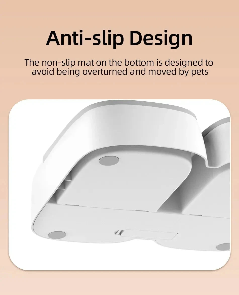 2 Meals Timed Automatic Dog Feeder Dual Bowls Smart Cat Food Dispenser Wet Dry Pet Food Dispenser Pet Feeder Cat Accessories PAW-SOME PETS