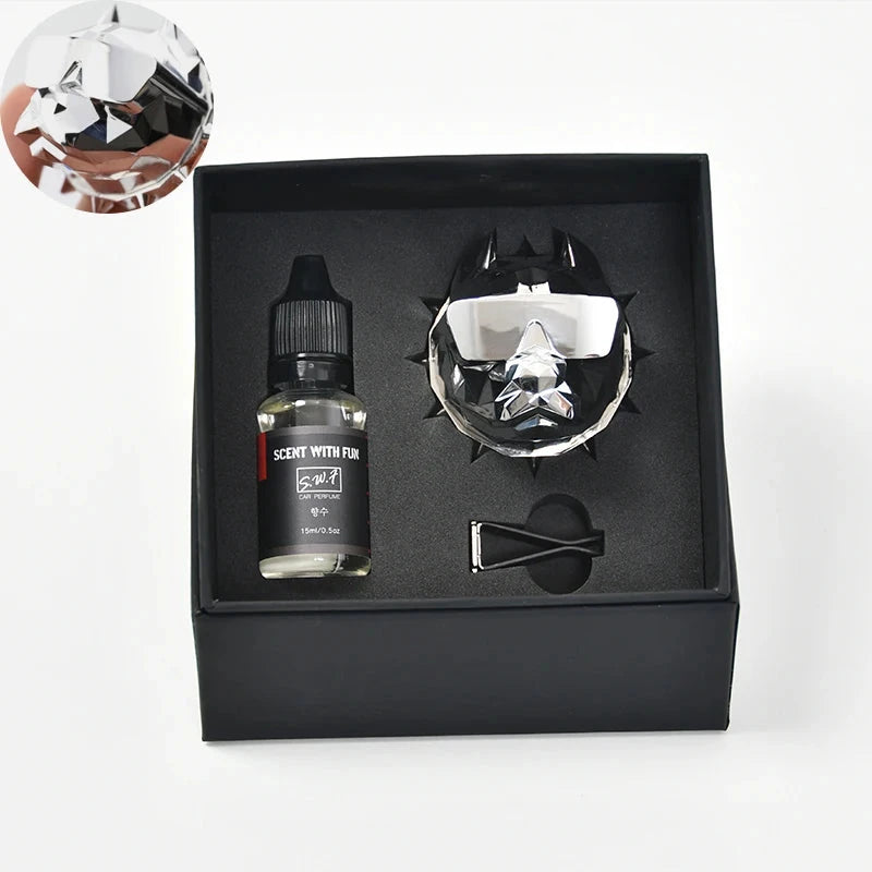 Bulldog Fragrance Luxury Perfume Car Scent Diffuser Air Fresheners Car Fragrance Air Fresh Vehicle Air Freshener Bulldog PAWN-SOME PETS