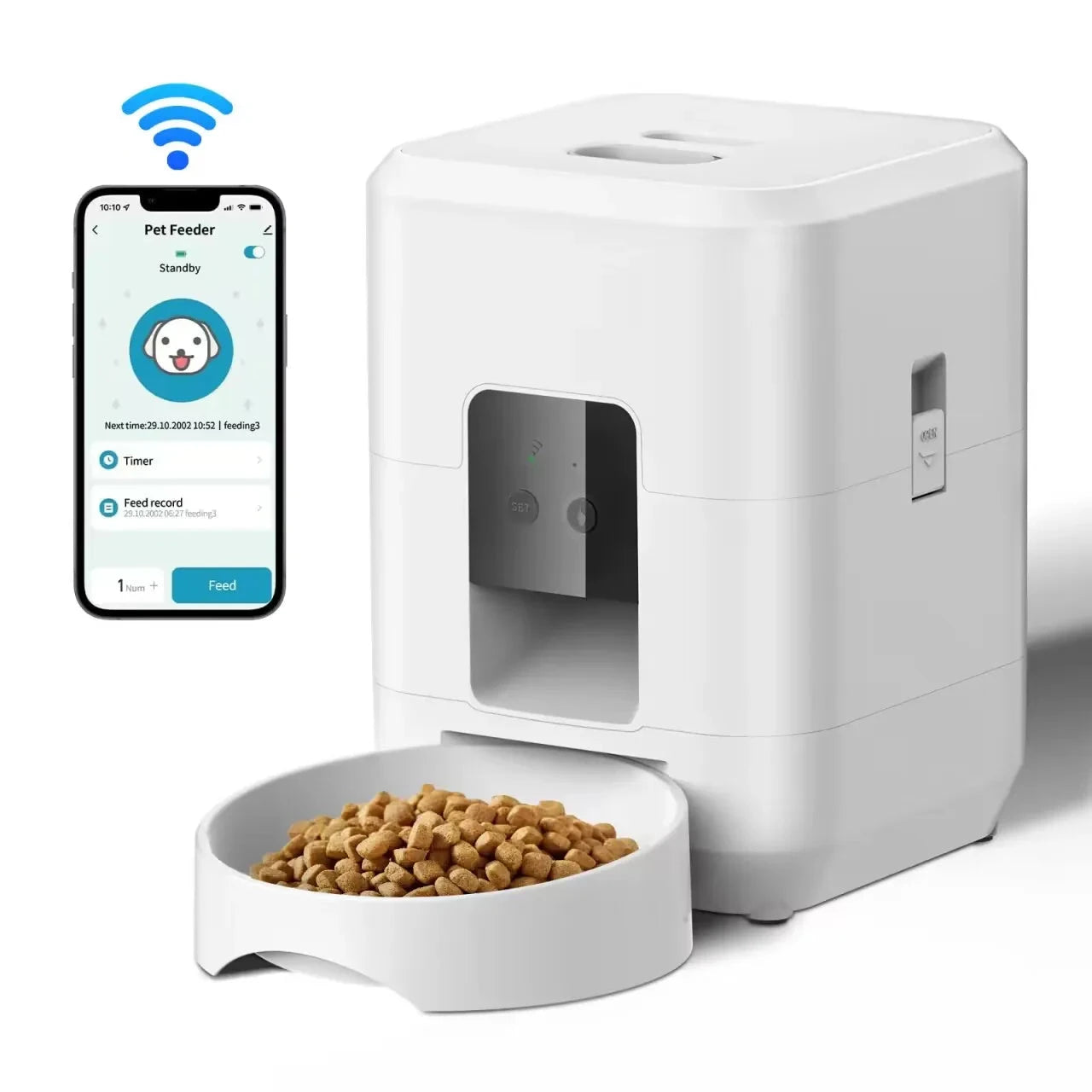 Smart Pet Feeder Automatic Cat Feeder Dog Slow Food Machine With Timed Quantitative Automatic Cat Food Dispenser Cat Dog Bowl PAW-SOME PETS