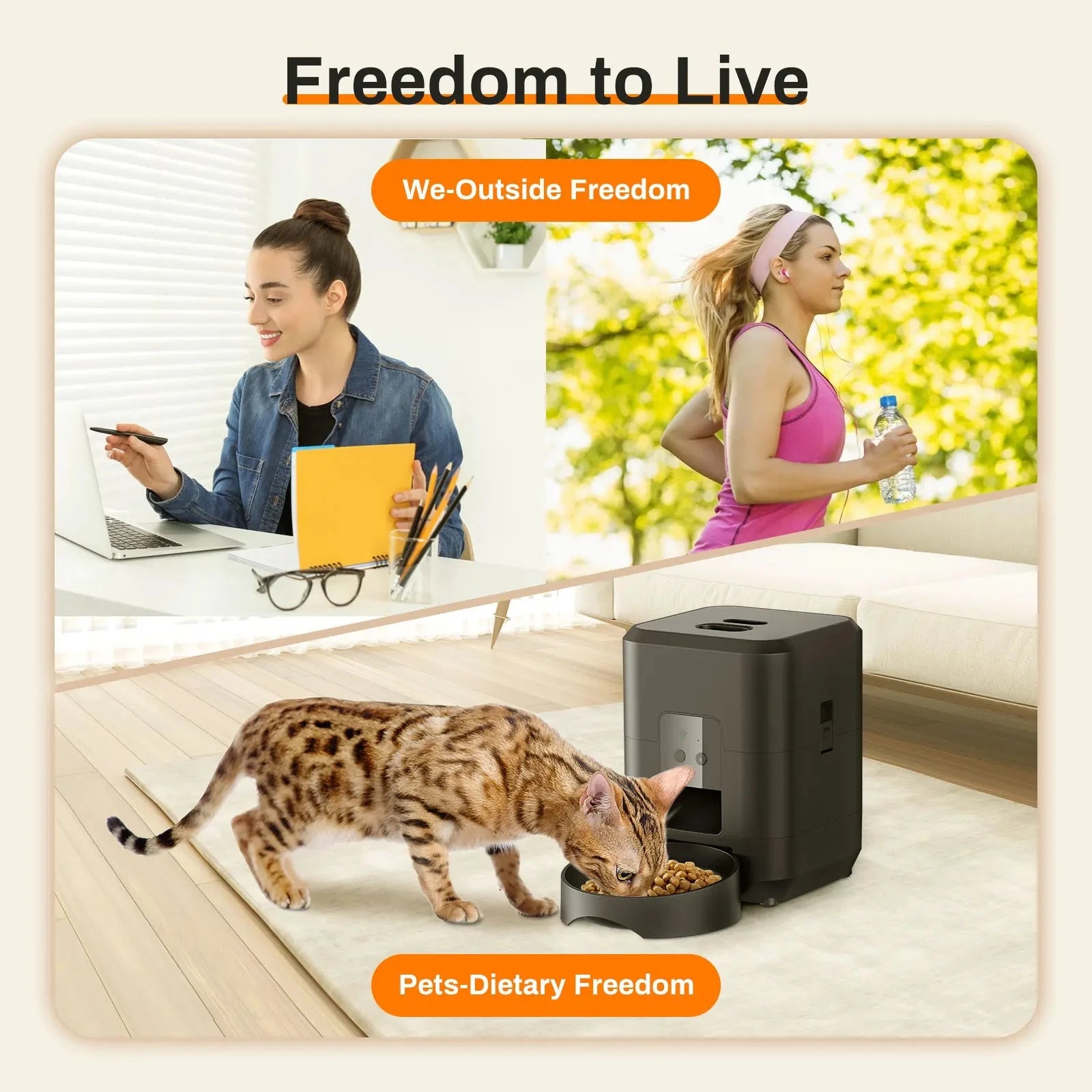 Smart Pet Feeder Automatic Cat Feeder Dog Slow Food Machine With Timed Quantitative Automatic Cat Food Dispenser Cat Dog Bowl PAW-SOME PETS