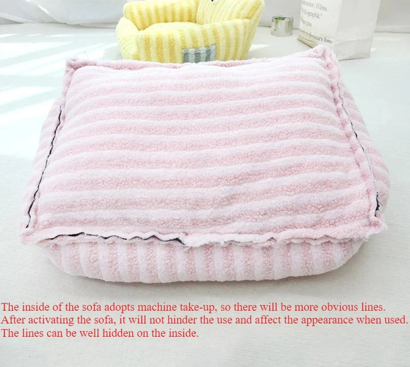 Puppy special sofa kennel winter warm pet Internet celebrity cat nest small dog dog sleeping mat cushion winter bed PAWN-SOME PETS