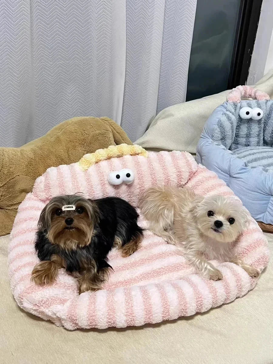 Puppy special sofa kennel winter warm pet Internet celebrity cat nest small dog dog sleeping mat cushion winter bed PAWN-SOME PETS