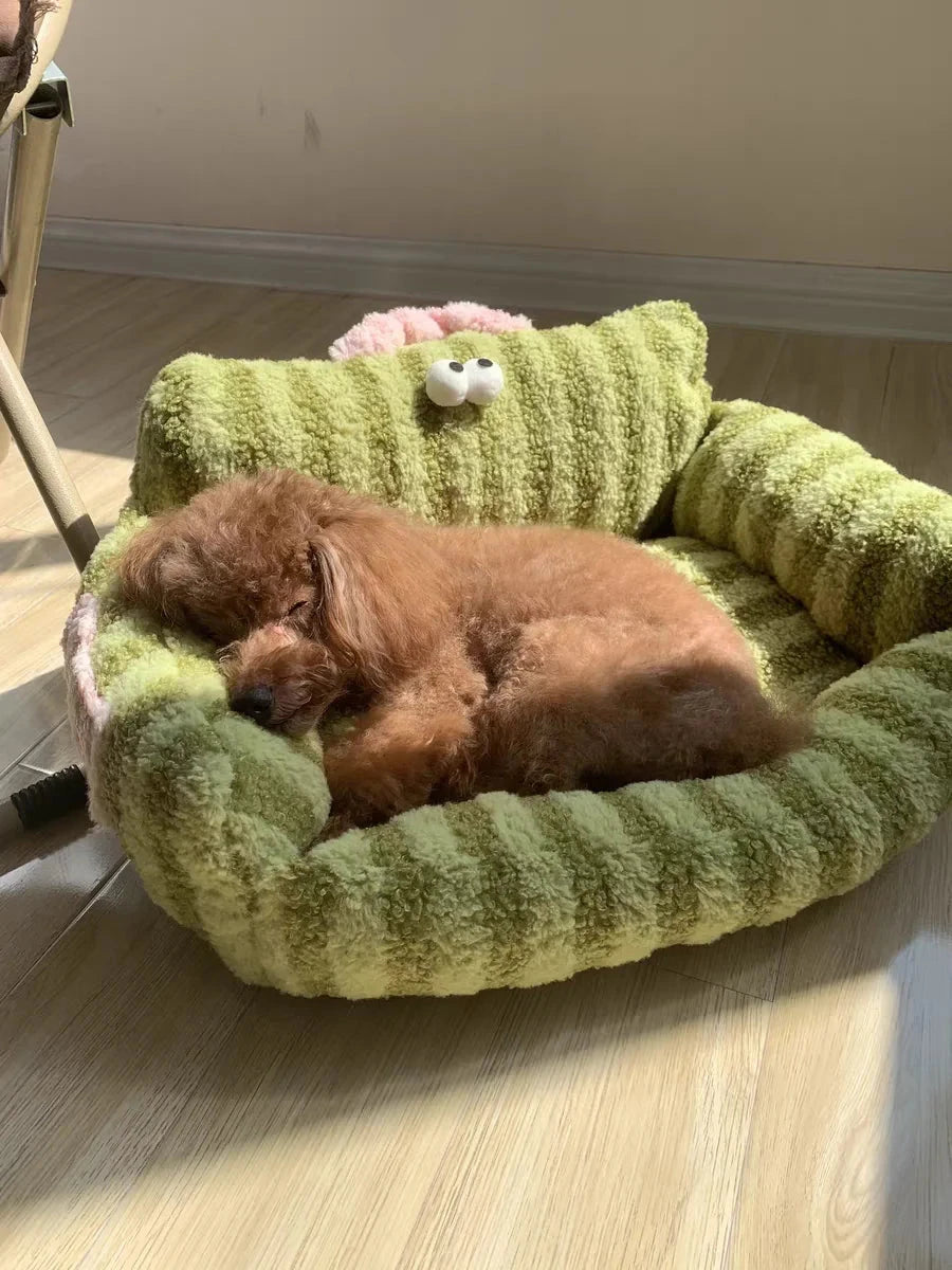 Puppy special sofa kennel winter warm pet Internet celebrity cat nest small dog dog sleeping mat cushion winter bed PAWN-SOME PETS
