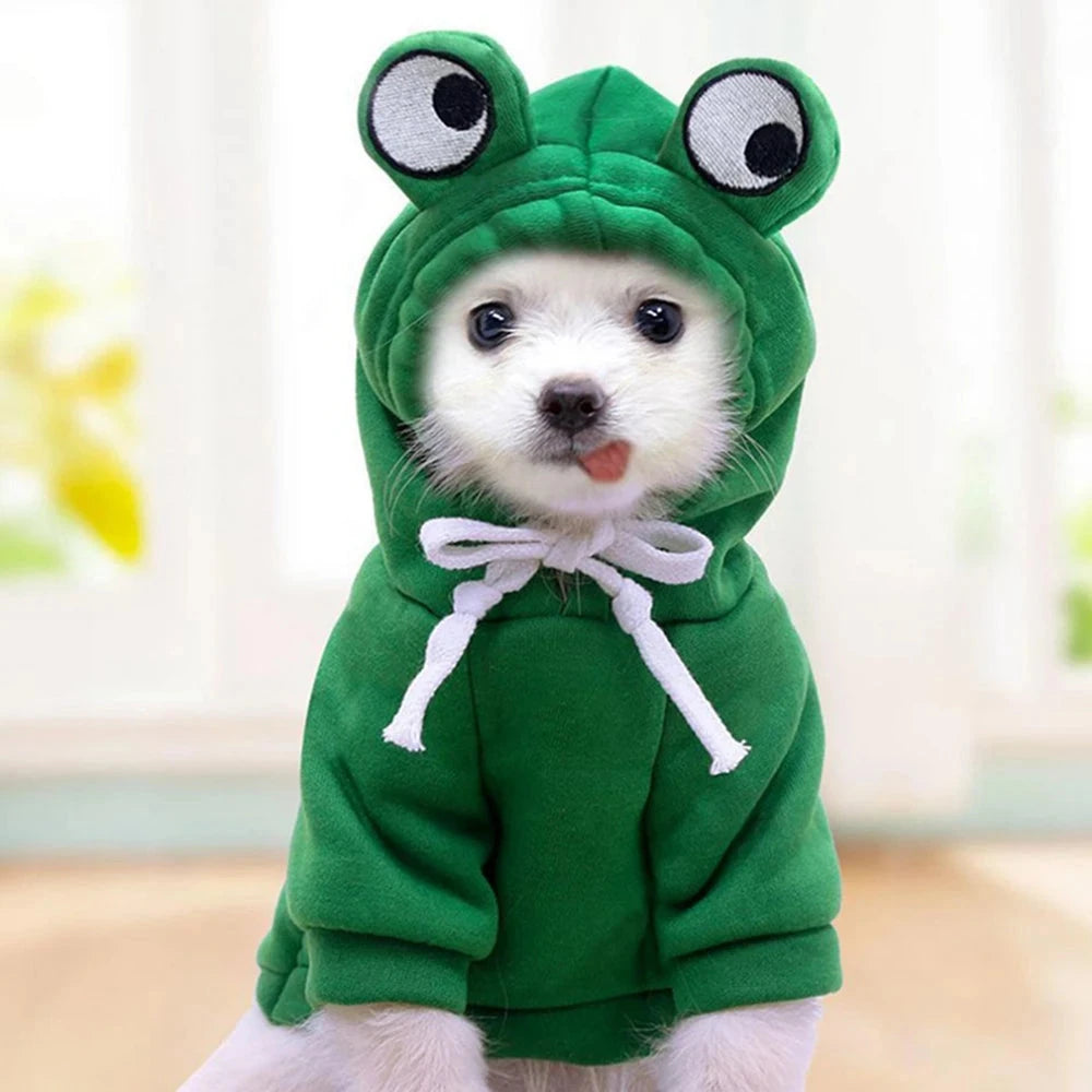 Cute Fruit Dog Clothes for Small Dogs Hoodies Warm Fleece Pet Clothing Puppy Cat Christmas Costume Coat Chihuahua Jacket Suits PAWN-SOME PETS