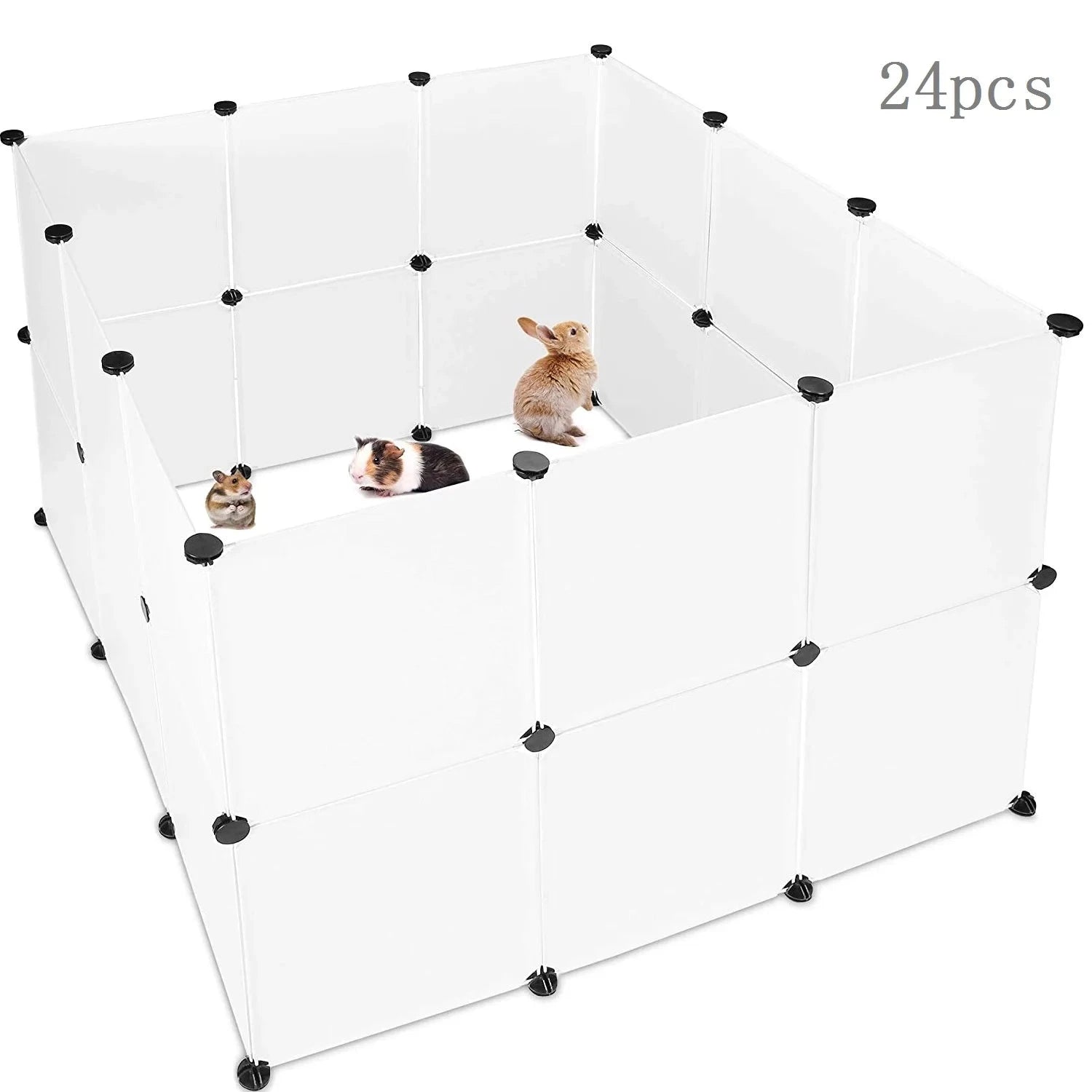 Playpen DIY Small Pet Freely Combined Foldable Dog Cage Yard Fence for Dog Cat Kitten Rabbit Guinea Pig Bunny Hedgehogs PAWN-SOME PETS