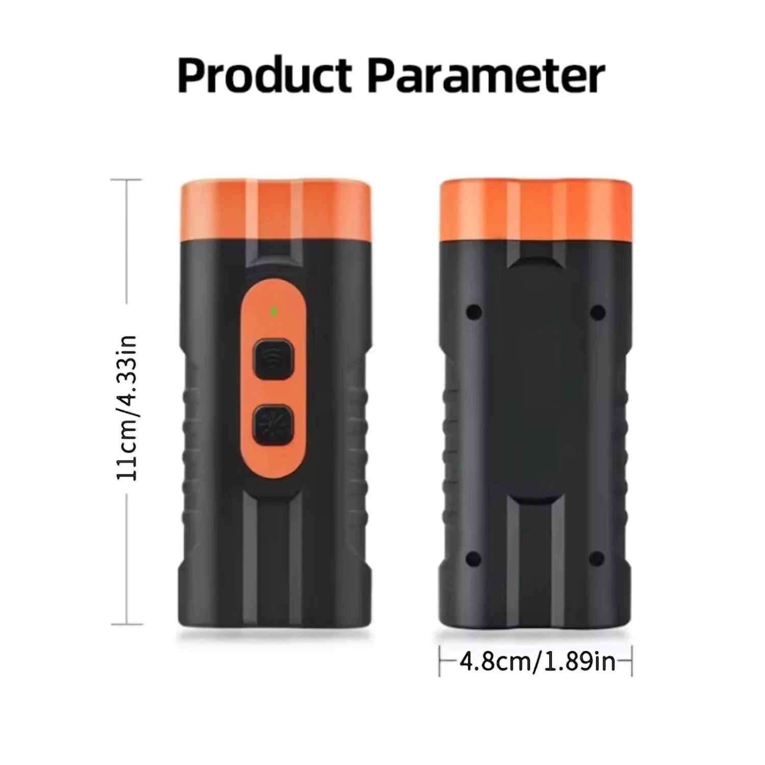 2025 Dual Head Ultrasonic Dog Repeller USB Rechargeable Dog Training Device High-Power Anti Bark Device with LED Flashlight PAWN-SOME PETS