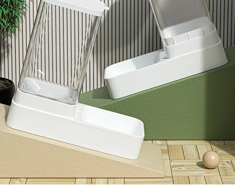 Automatic Cat Feeder & Water Dispenser with Gravity Food Storage Container for Cats and Dogs PAWN-SOME PETS