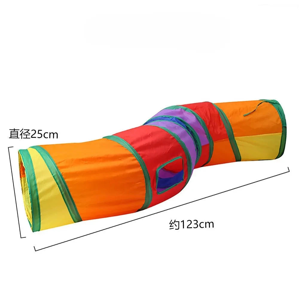 Cat Tunnel Portable Foldable Set Pet Rabbit Guinea Pig Tent Maze Channel Toy Dog Fence Pet Cage Large Space Multiple Gameplay PAW-SOME PETS