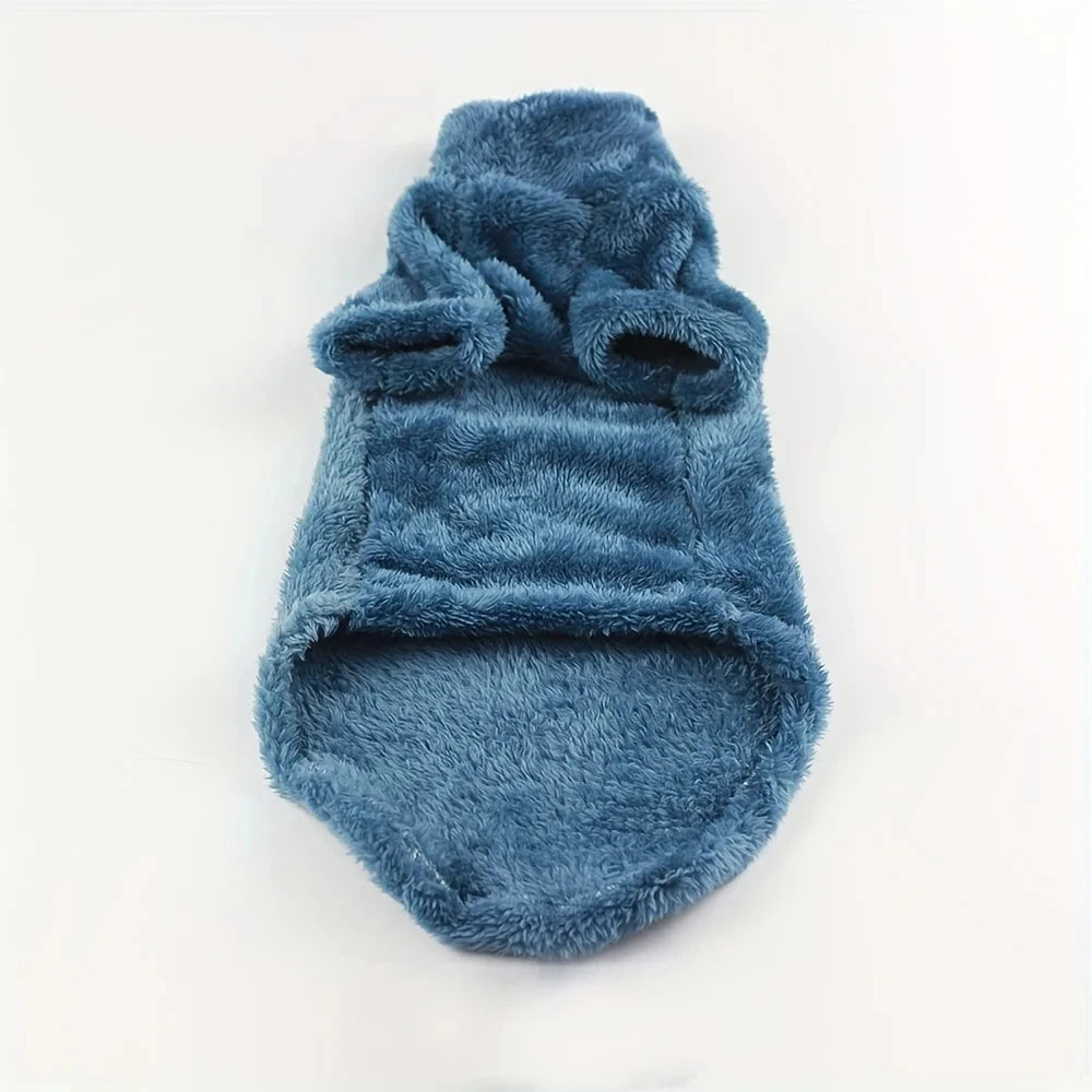 Pet Cat Sweater Home Fur Autumn and Winter Warm Solid Color Soft Arctic Velvet Skincare Suitable for Devonshire Cats, Hairless C PAWN-SOME PETS