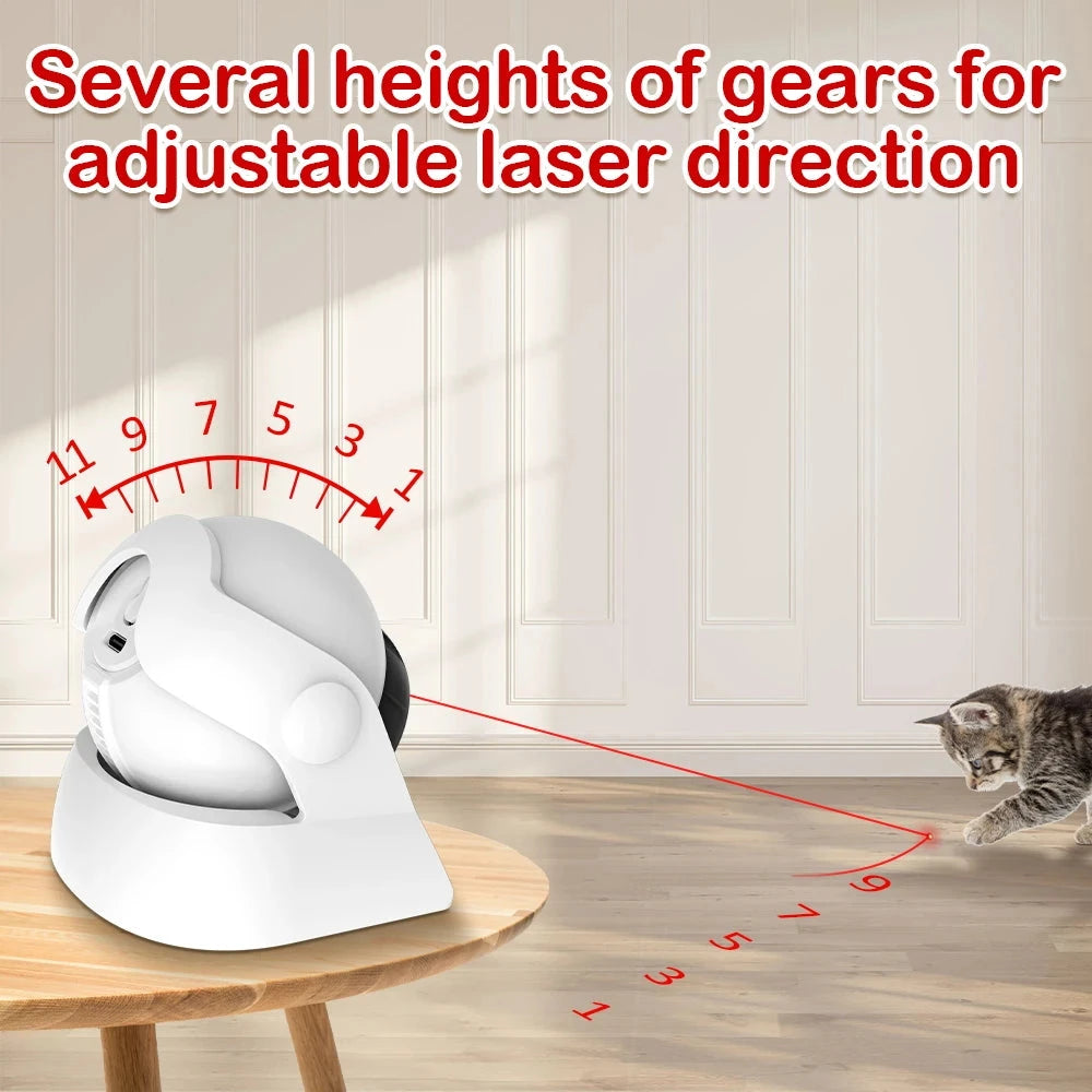 Cat Laser Toy Automatic Rechargeable Motion Random Activated Interactive Cat Toys for Indoor Cats/Dog/Kittne Slow and Fast Mode PAWN-SOME PETS