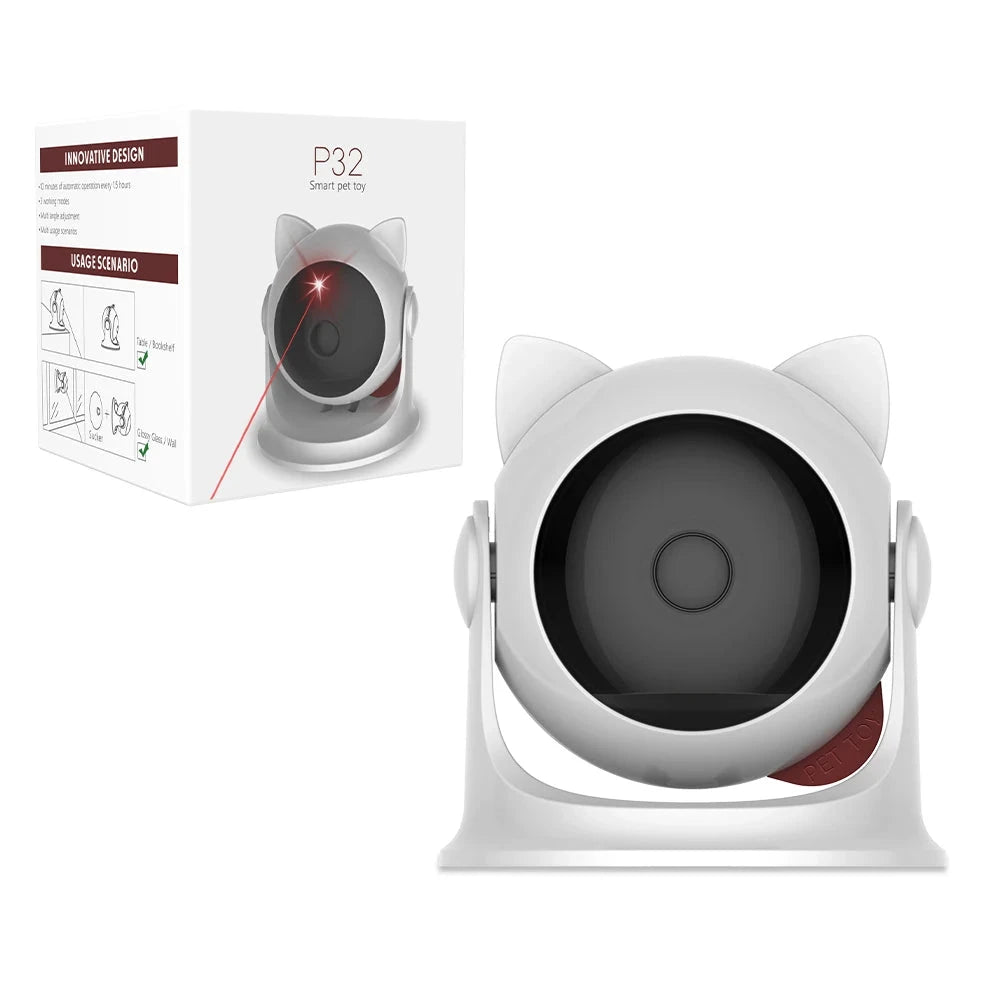 Cat Laser Toy Automatic Rechargeable Motion Random Activated Interactive Cat Toys for Indoor Cats/Dog/Kittne Slow and Fast Mode PAWN-SOME PETS