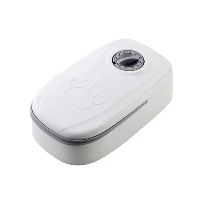 2 Meals Timed Automatic Dog Feeder Dual Bowls Smart Cat Food Dispenser Wet Dry Pet Food Dispenser Pet Feeder Cat Accessories PAW-SOME PETS