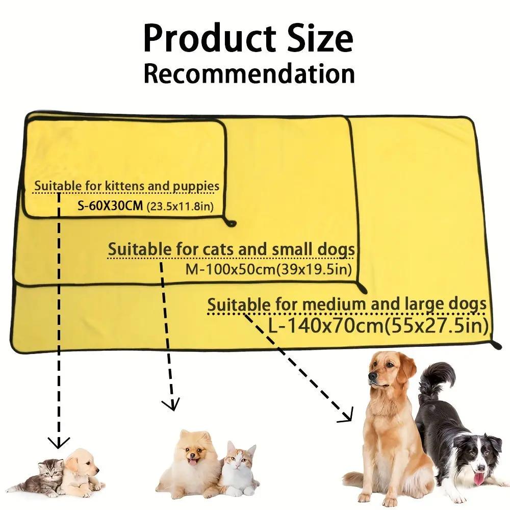 Pet Towels for Dogs & Cats - Super Soft Absorbent Microfiber, Quick-Dry & Lightweight, Gentle on Pet Coat, Machine Washable, Ideal for Bathing, Grooming, Rainy Days - Durable & Soft Towel For Dogs And Cats, Dog Towel, Groomin