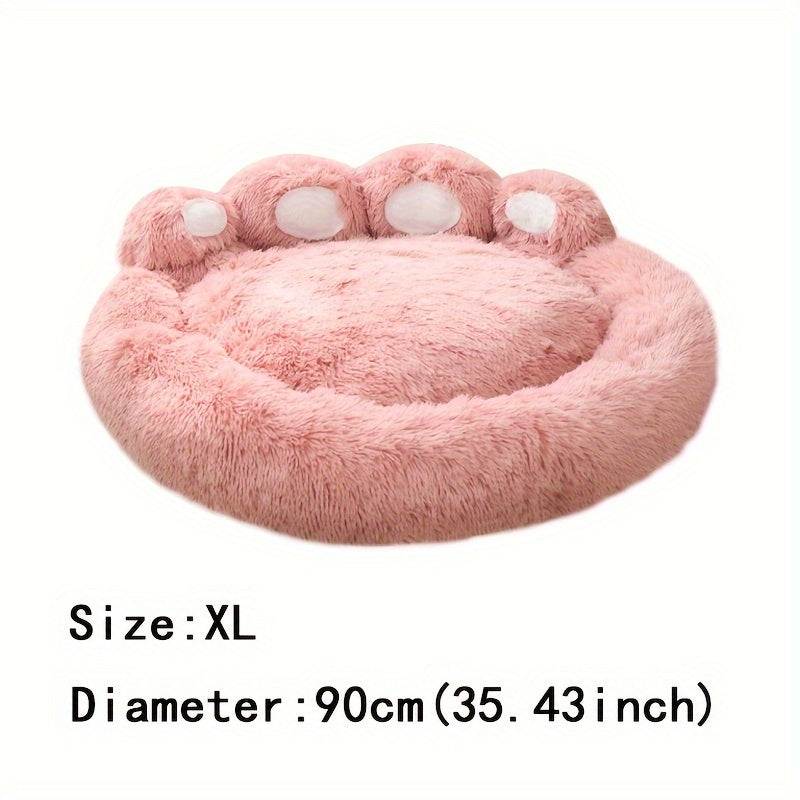 Soft Long Plush Cat kennel dog kennel winter warm pet bed Cat Bed Cat Mat Animals Sleeping Sofa - PAW-SOME PETS
