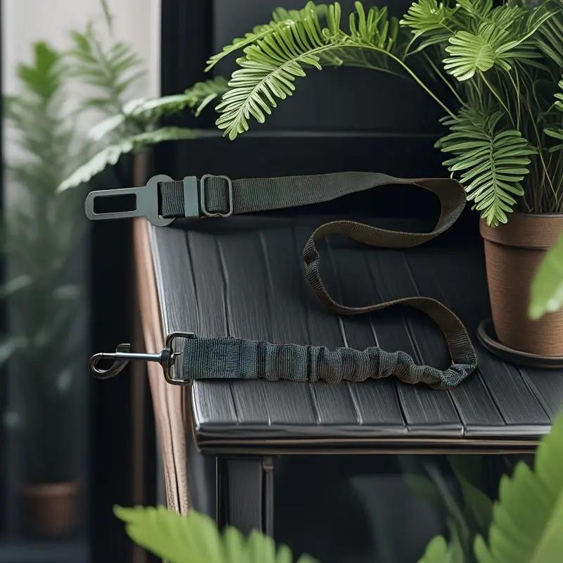 Adjustable Dog Car Seat Belt with Secure Buckle - Heavy-Duty Pet Safety Harness, Quick-Release Buckle, Machine Washable Dog Leash for SUVs, Sedans, Trucks - Vehicle Restraint for Small to Large Dogs - Travel Safety Leash, Dog