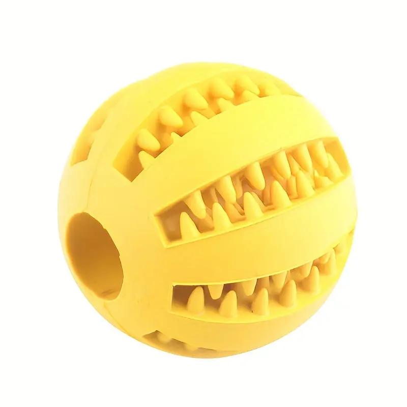 1pc Dog Ball Toys for Small Dogs Interactive Elasticity Puppy Chew Toy Tooth Cleaning Rubber Food Ball Toy Pet Stuff Accessories, Large Interactive Dog Ball, Dog Play Equipment, Vibrating Ball for Dogs, Pet Balls, Jolly Ball