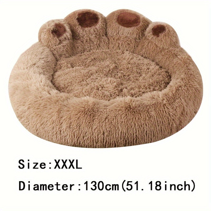 Soft Long Plush Cat kennel dog kennel winter warm pet bed Cat Bed Cat Mat Animals Sleeping Sofa - PAW-SOME PETS