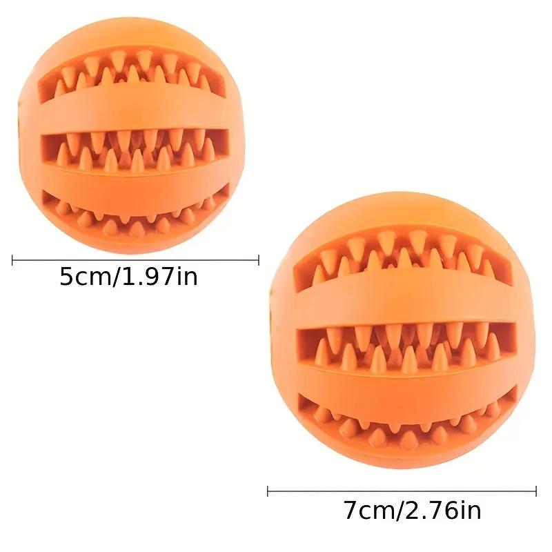 1pc Dog Ball Toys for Small Dogs Interactive Elasticity Puppy Chew Toy Tooth Cleaning Rubber Food Ball Toy Pet Stuff Accessories, Large Interactive Dog Ball, Dog Play Equipment, Vibrating Ball for Dogs, Pet Balls, Jolly Ball