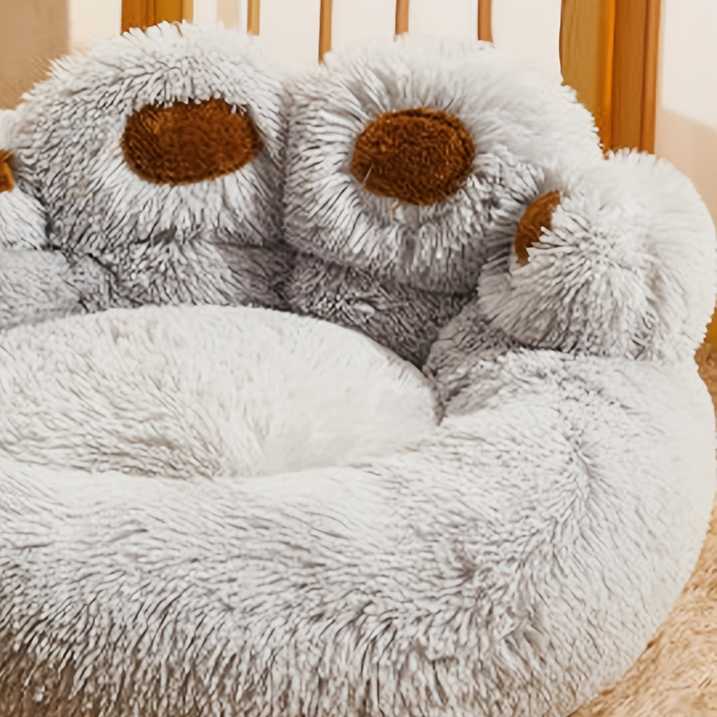 Soft Long Plush Cat kennel dog kennel winter warm pet bed Cat Bed Cat Mat Animals Sleeping Sofa - PAW-SOME PETS