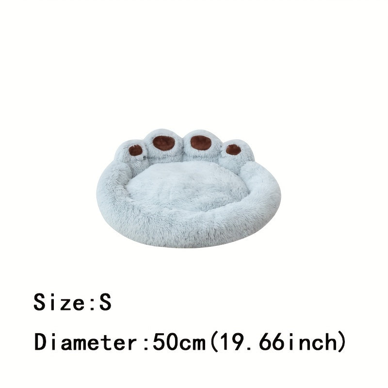 Soft Long Plush Cat kennel dog kennel winter warm pet bed Cat Bed Cat Mat Animals Sleeping Sofa - PAW-SOME PETS