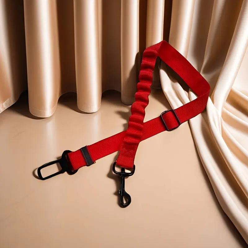 Adjustable Dog Car Seat Belt with Secure Buckle - Heavy-Duty Pet Safety Harness, Quick-Release Buckle, Machine Washable Dog Leash for SUVs, Sedans, Trucks - Vehicle Restraint for Small to Large Dogs - Travel Safety Leash, Dog