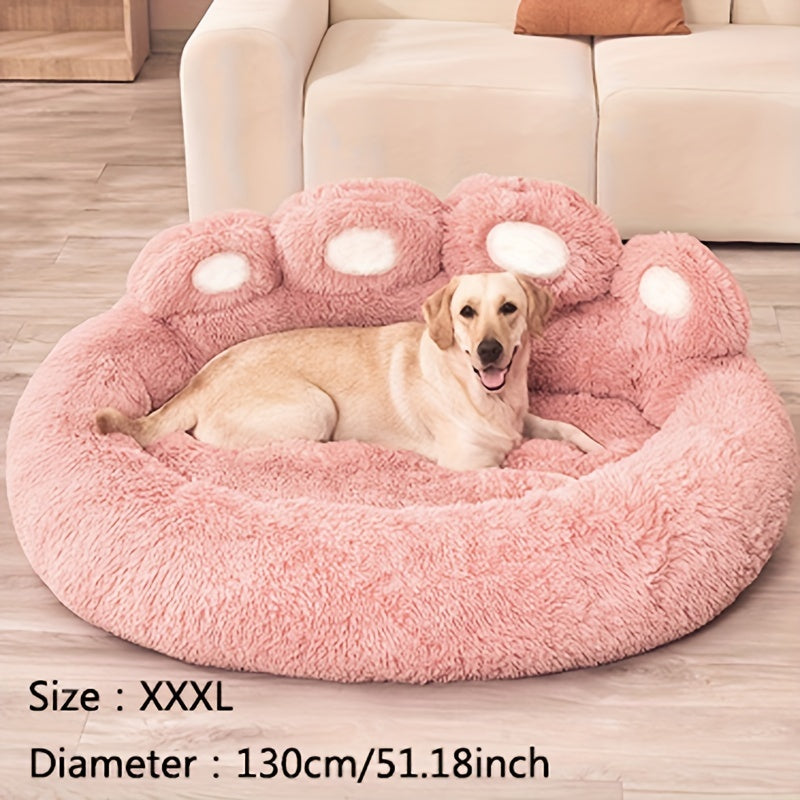 Soft Long Plush Cat kennel dog kennel winter warm pet bed Cat Bed Cat Mat Animals Sleeping Sofa - PAW-SOME PETS