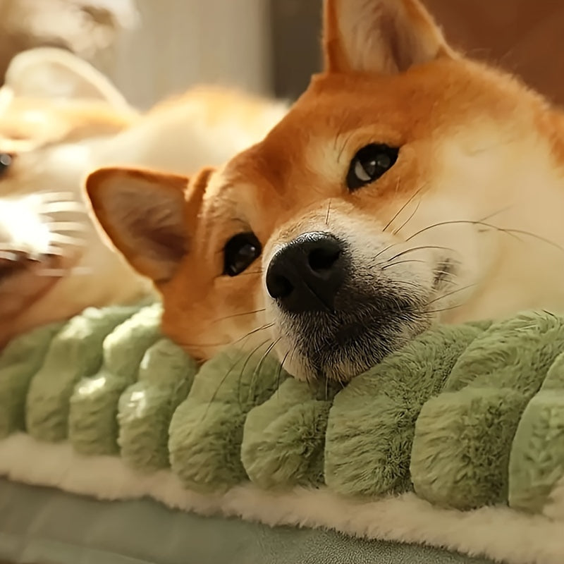 Dog Mat, Four Seasons Universal Kennel, Sleeping Nest with Winter Removable And Washable Floor Mat, Dog Sleeping Mat, Pet Soft Spine Protection, Dog Bed, Pet Sleeping Pad, Removable Mat, Square Pet Bed, Highquality Pet Mat, B - PAW-SOME PETS