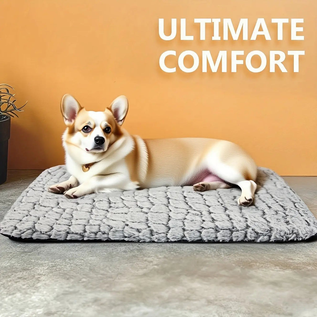 Ultra-Warm & Soft Dog Bed - Non-Slip Base, Removable Washable with Plaid Pattern, 3 Sizes (Small/Medium/Large) - All-Season Indoor/Outdoor/Car Use - for Small, Dog Bed, Cozy Pet Furniture, Durable Pet Furniture, Small Dog Own