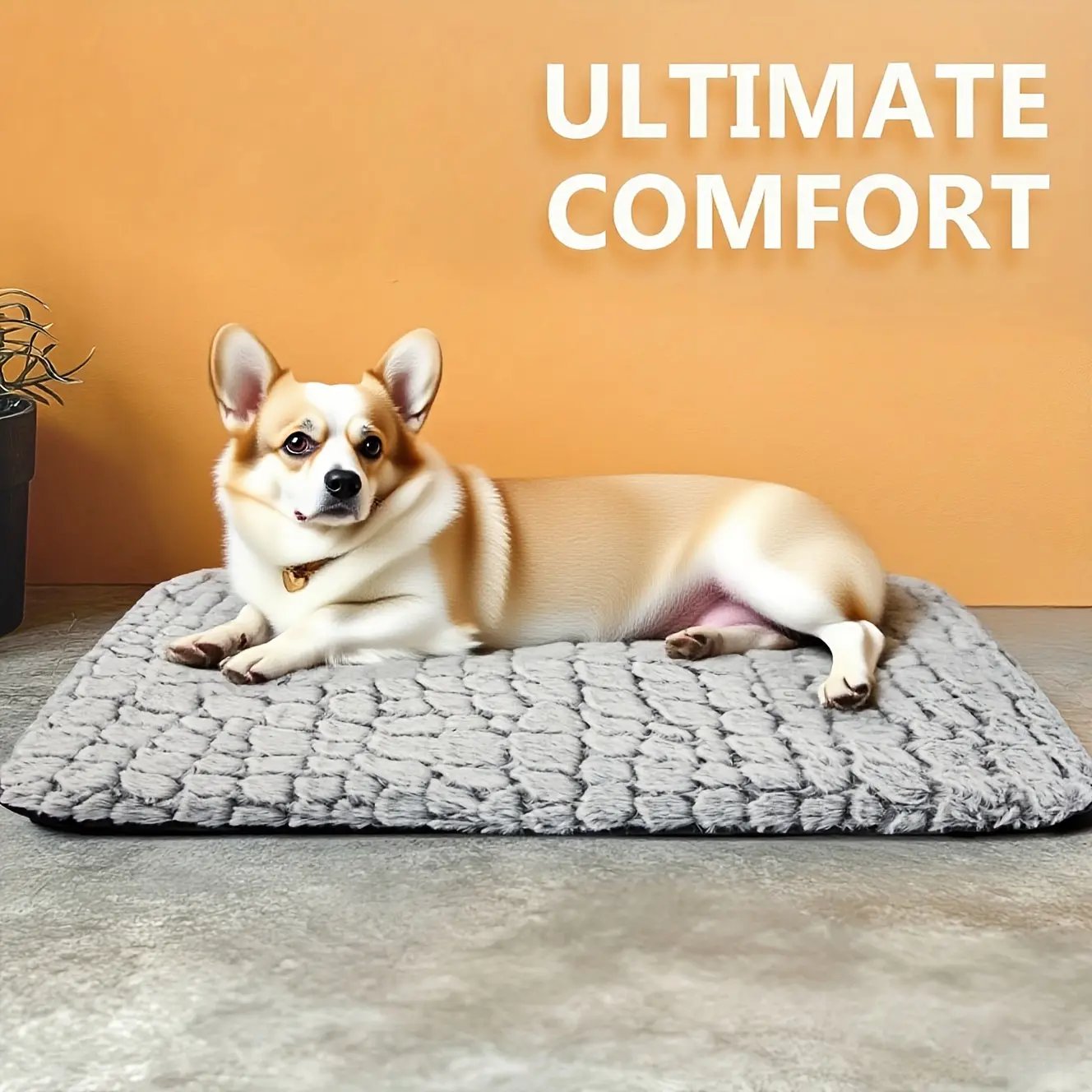 Ultra-Warm & Soft Dog Bed - Non-Slip Base, Removable Washable with Plaid Pattern, 3 Sizes (Small/Medium/Large) - All-Season Indoor/Outdoor/Car Use - for Small, Dog Bed, Cozy Pet Furniture, Durable Pet Furniture, Small Dog Own