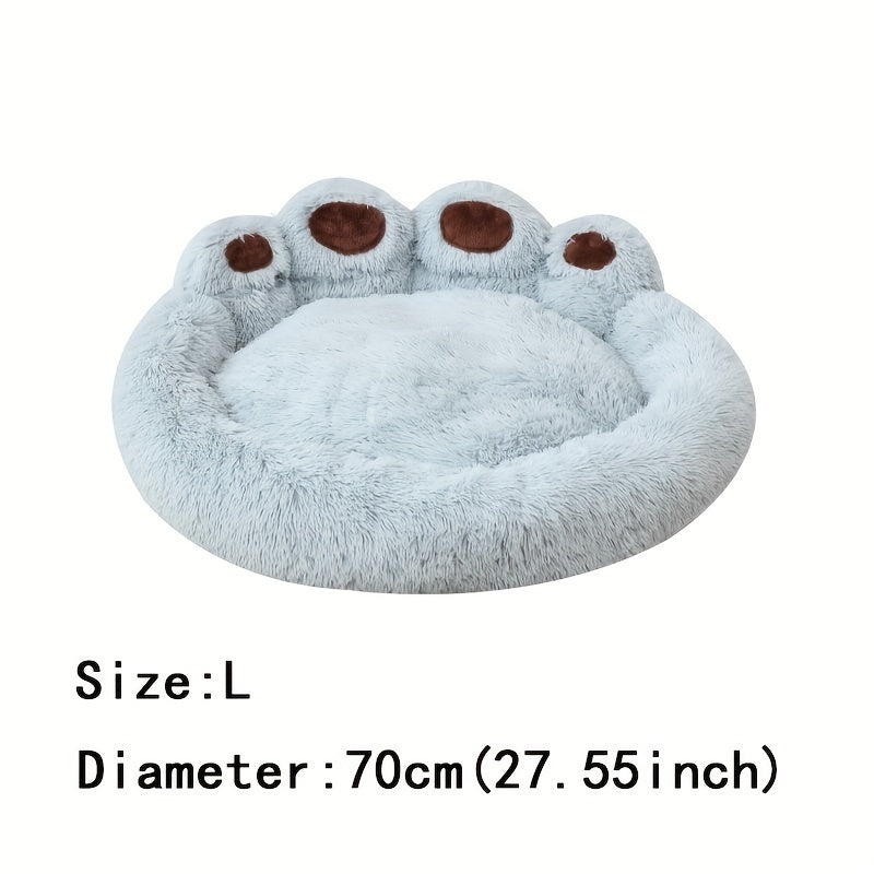 Soft Long Plush Cat kennel dog kennel winter warm pet bed Cat Bed Cat Mat Animals Sleeping Sofa - PAW-SOME PETS