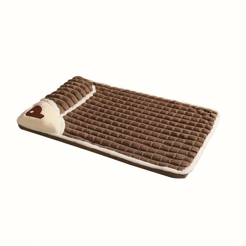 Dog Mat, Four Seasons Universal Kennel, Sleeping Nest with Winter Removable And Washable Floor Mat, Dog Sleeping Mat, Pet Soft Spine Protection, Dog Bed, Pet Sleeping Pad, Removable Mat, Square Pet Bed, Highquality Pet Mat, B - PAW-SOME PETS