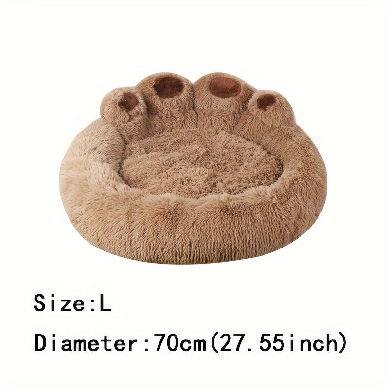 Soft Long Plush Cat kennel dog kennel winter warm pet bed Cat Bed Cat Mat Animals Sleeping Sofa - PAW-SOME PETS