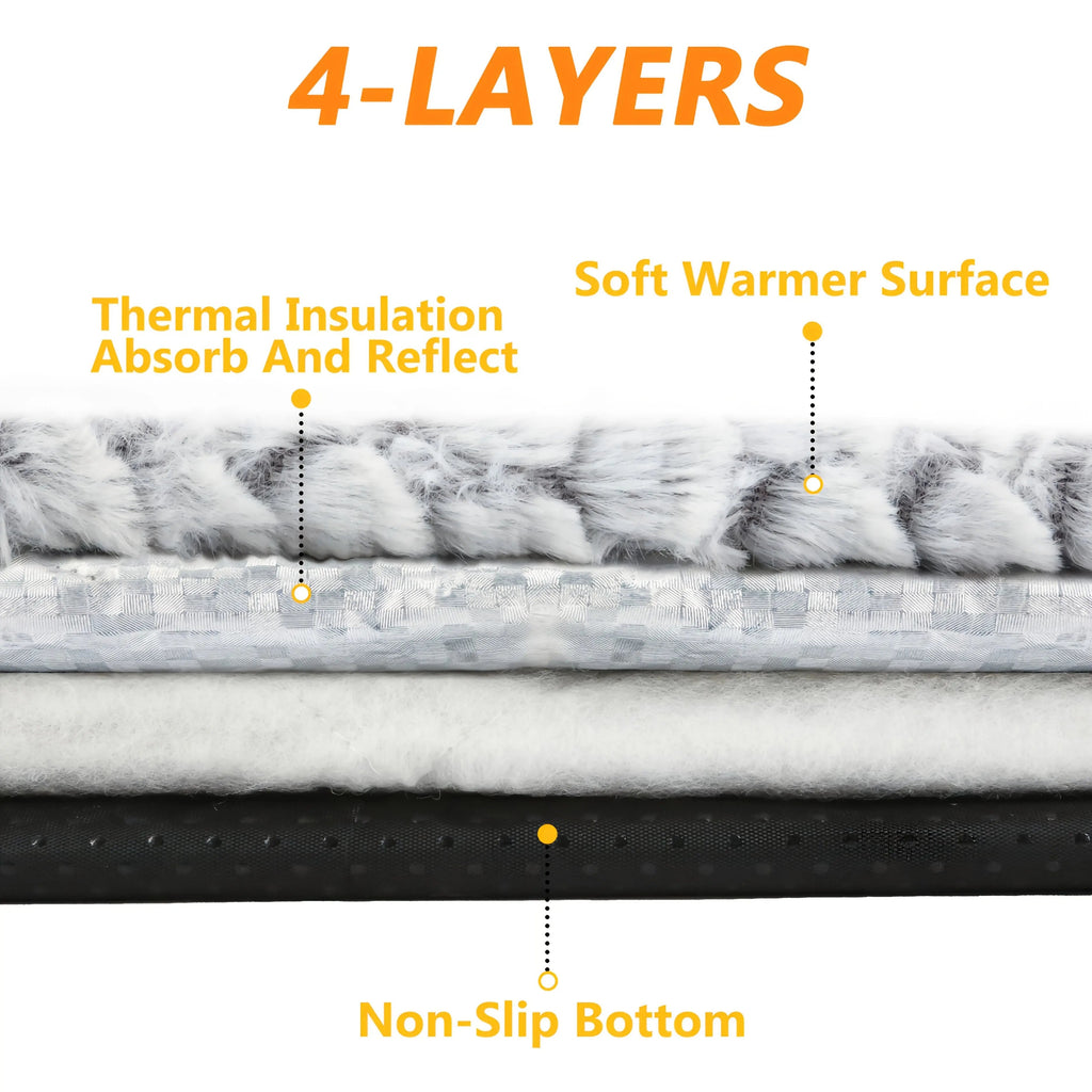 Ultra-Warm & Soft Dog Bed - Non-Slip Base, Removable Washable with Plaid Pattern, 3 Sizes (Small/Medium/Large) - All-Season Indoor/Outdoor/Car Use - for Small, Dog Bed, Cozy Pet Furniture, Durable Pet Furniture, Small Dog Own